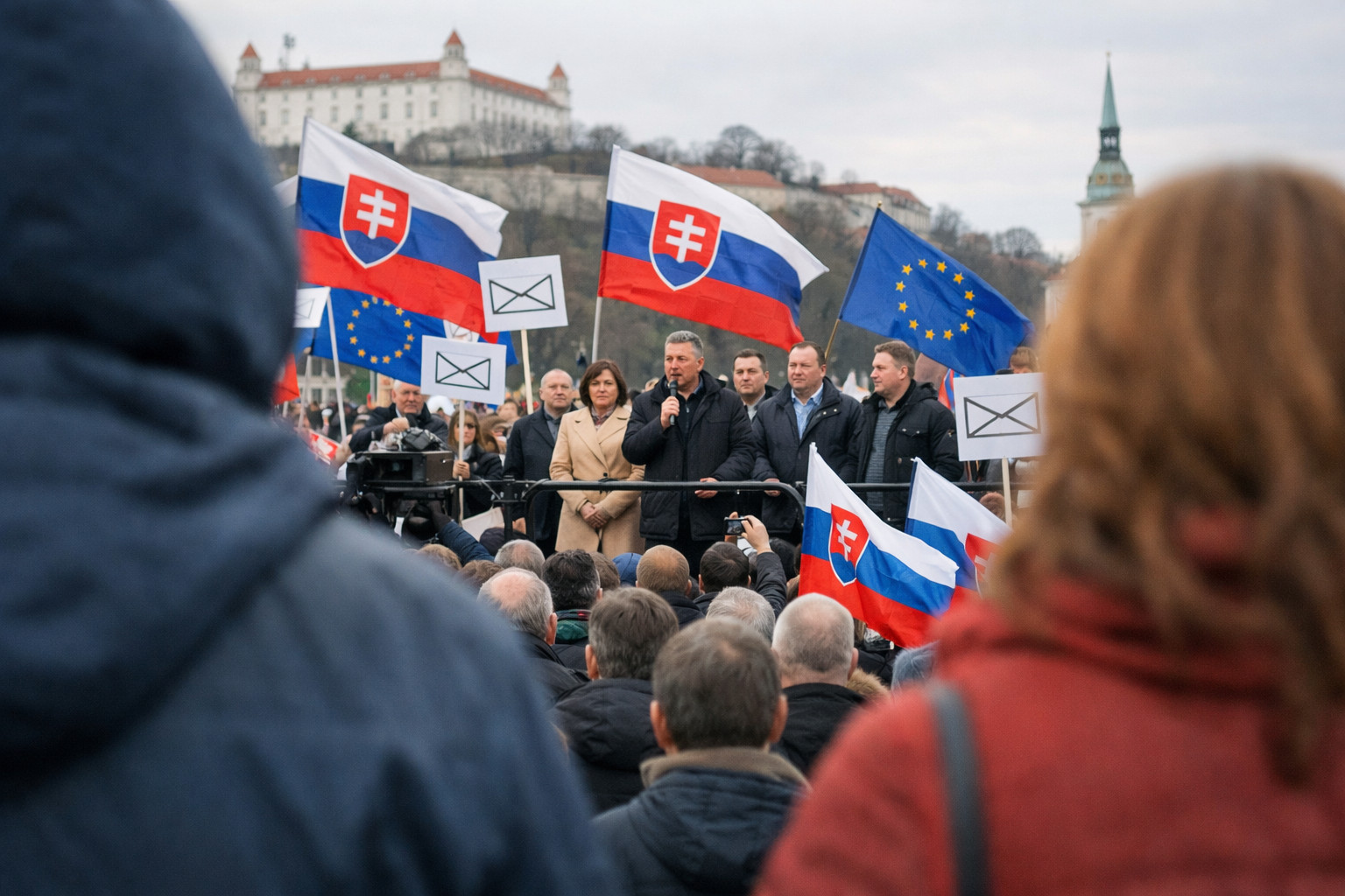 Slovacchia: protesta unitaria dell'opposizione per difendere il voto postale