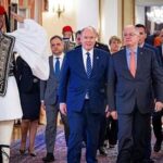 Il principe Alberto di Monaco premiato ad Atene per il dialogo internazionale e l'ambiente