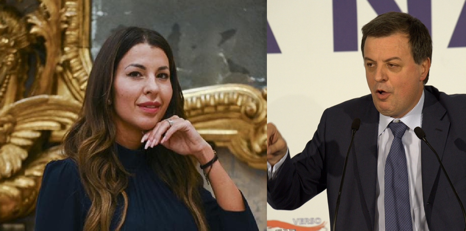 La vicenda di Claudia Conte e l'ex deputato del Pd: lettera anonima e accusa di relazioni con il ministro Piantedosi