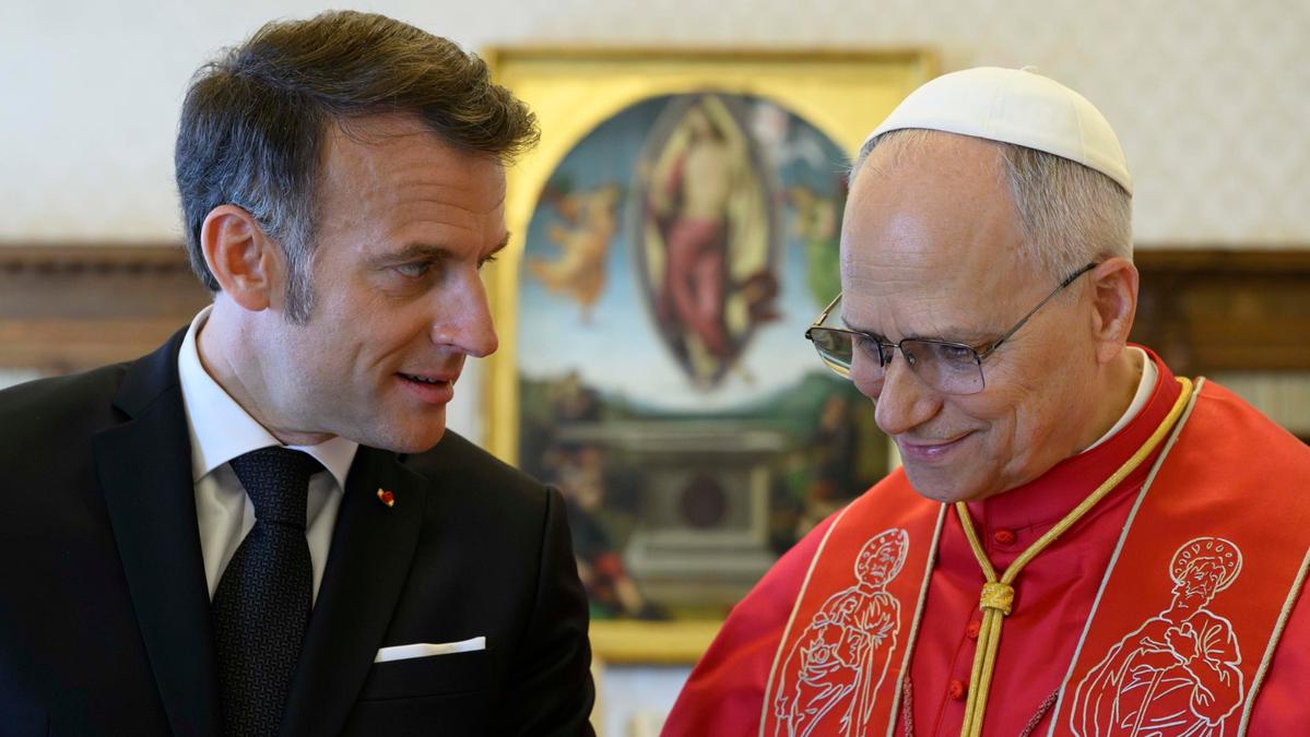 Macron visita il Vaticano per la sua prima udienza con Papa Leone XIV