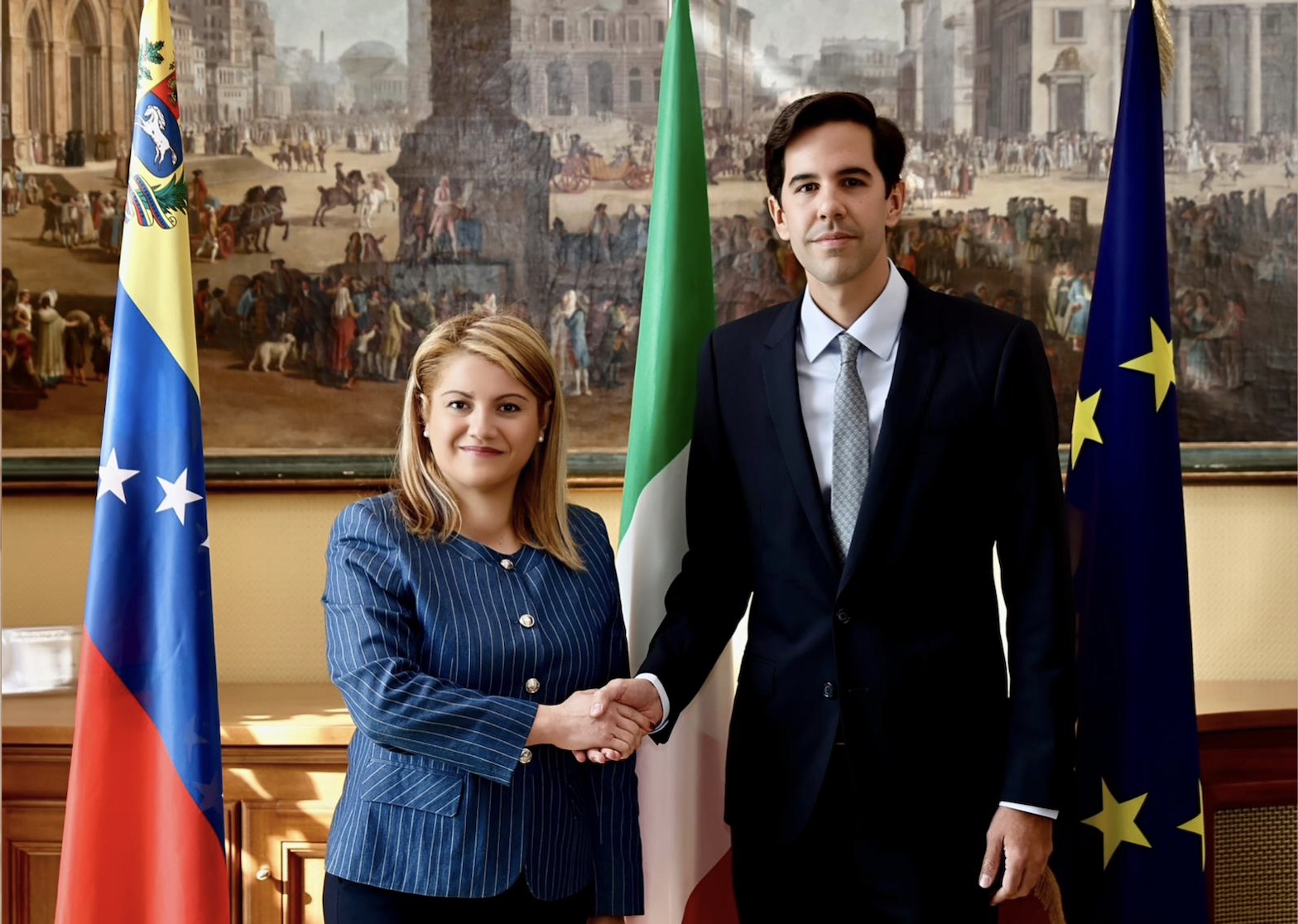 Maria Tripodi incontra il vice ministro degli Esteri venezuelano Oliver Blanco a Roma per rafforzare la cooperazione economica