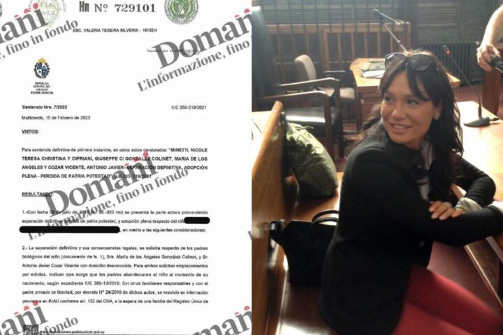 Minetti e Cipriani: pubblicata la sentenza integrale di adozione di un bambino uruguayano