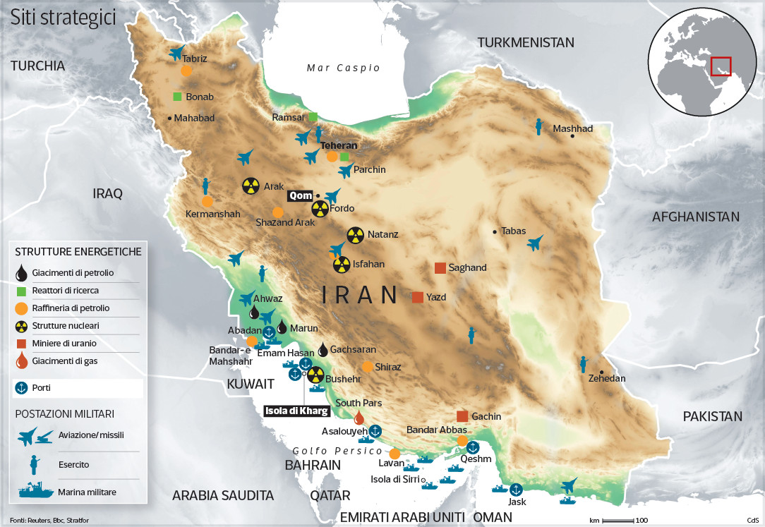 Obiettivi di Trump in Iran: centrali nucleari, basi militari, infrastrutture energetiche e trasporti