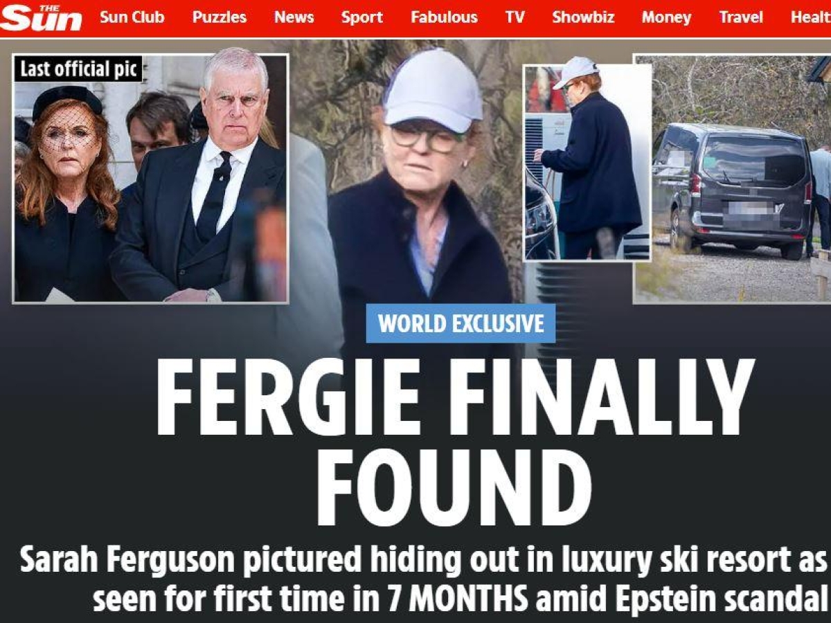 Sarah Ferguson riappare in Austria dopo sette mesi di assenza, fotografata dal tabloid «Sun»
