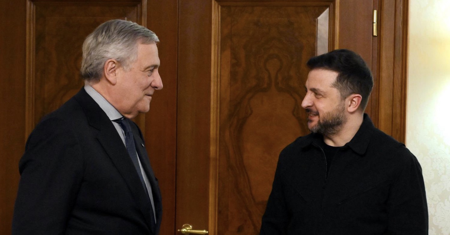 Tajani incontra Zelensky: Italia sostiene pace duratura e adesione dell’Ucraina all’UE