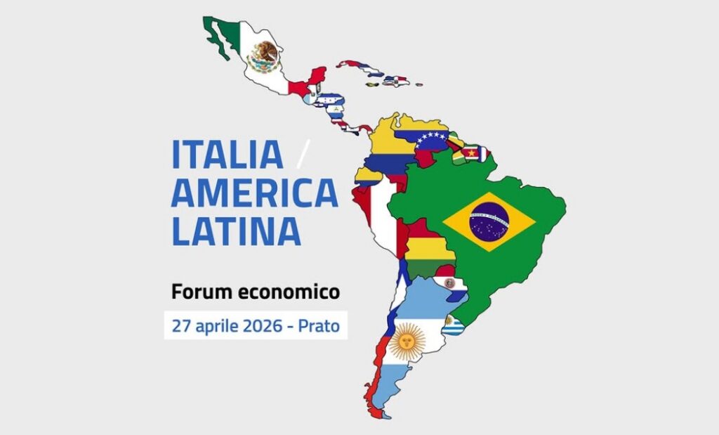 Tajani partecipa a Prato al forum economico Italia – America Latina il 27 aprile