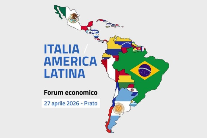 Tajani partecipa a Prato al forum economico Italia – America Latina il 27 aprile