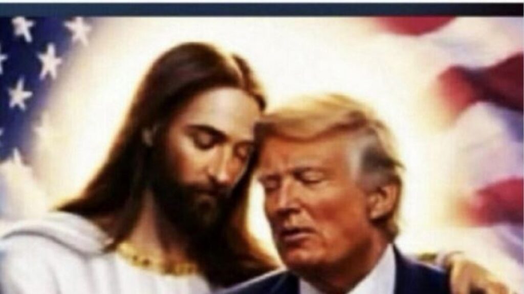 Trump condivide un'immagine di Gesù sul suo social network e commenta: «È fantastico!»