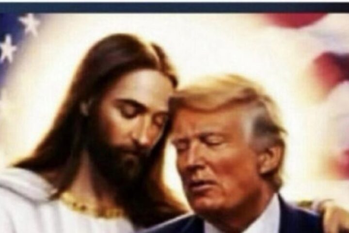 Trump condivide un'immagine di Gesù sul suo social network e commenta: «È fantastico!»