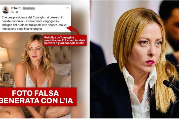 Deepfake contro Giorgia Meloni: la premier denuncia attacco alla sua immagine