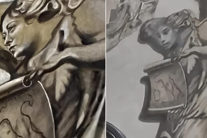 Le polemiche sull'angelo restaurato della basilica di San Lorenzo in Lucina continuano