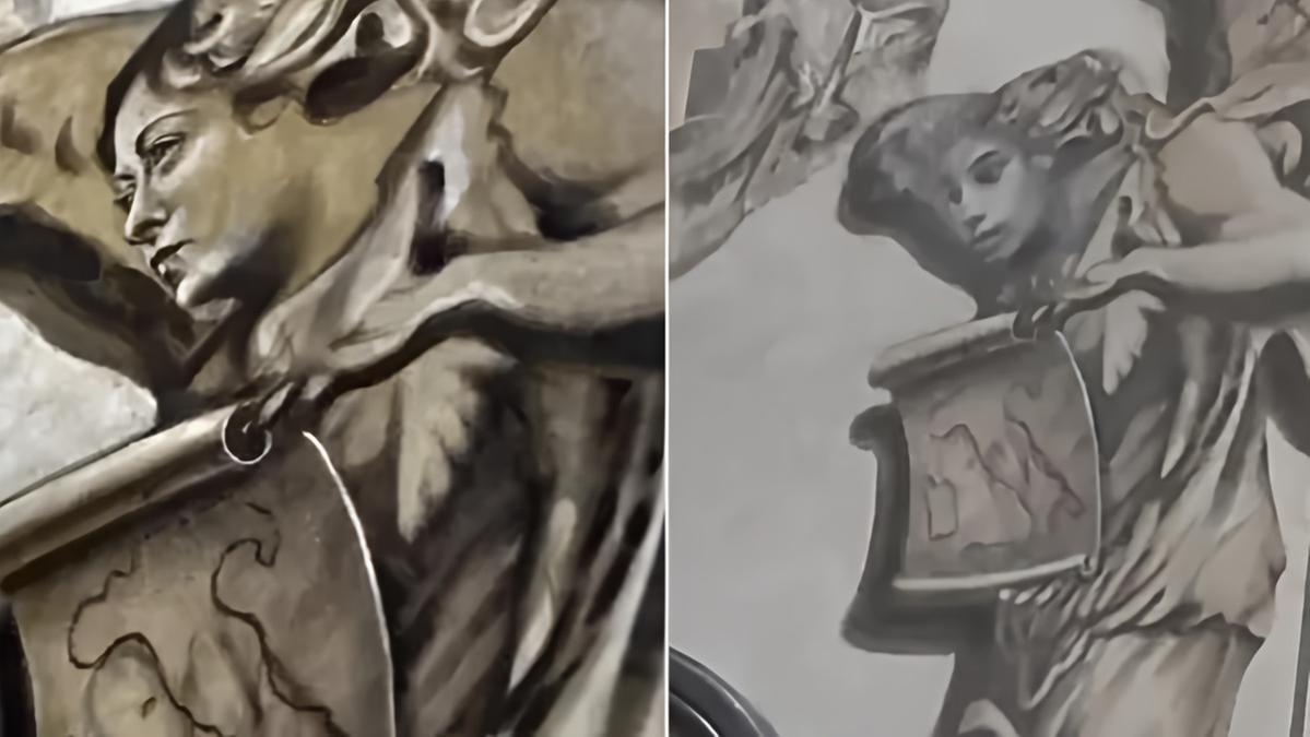Le polemiche sull'angelo restaurato della basilica di San Lorenzo in Lucina continuano