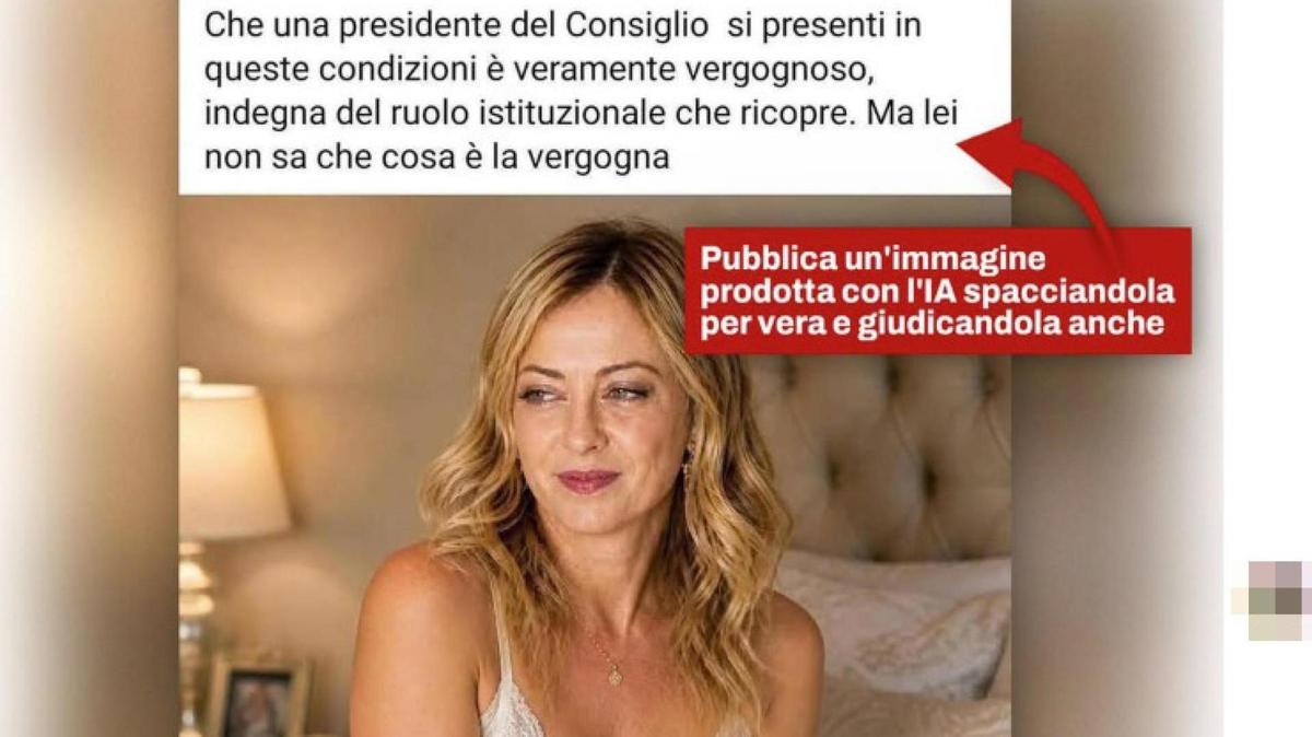 Meloni avverte: "Attenzione ai deepfake, foto false circolano sul web"