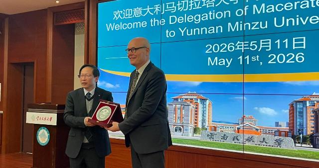 Nuove opportunità di cooperazione accademica tra l'Università di Macerata e la Yunnan Minzu University in Cina