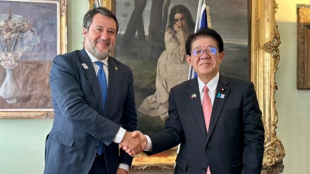 Salvini incontra il ministro giapponese Kaneko per rafforzare la cooperazione infrastrutturale
