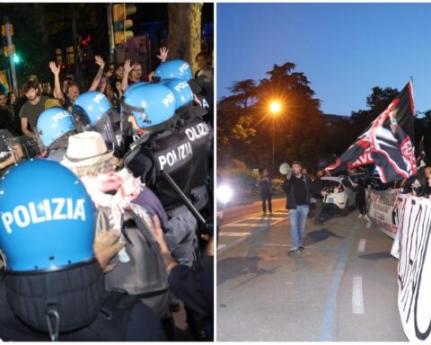 Tensione a Modena dopo attacco con auto contro la folla: manifestazioni contrapposte e scontri con la polizia