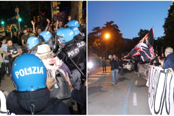 Tensione a Modena dopo attacco con auto contro la folla: manifestazioni contrapposte e scontri con la polizia