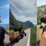 Un giovane videomaker tedesco percorre 450 km in macchinina a pedali da Germania al Lago di Garda