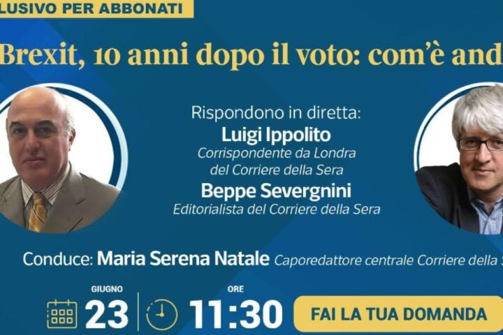 Cosa succede a Londra: la diretta tv con Ippolito e Severgnini, dieci anni dopo il voto sulla Brexit