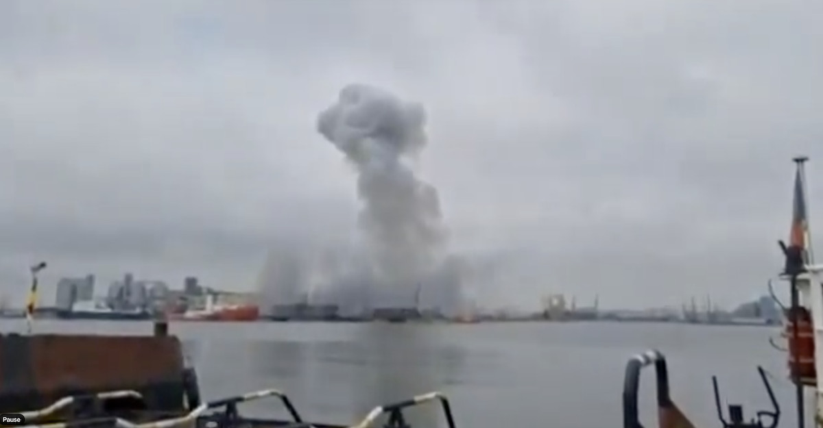 Esplosione di un drone marittimo al porto di Costanza, in Romania