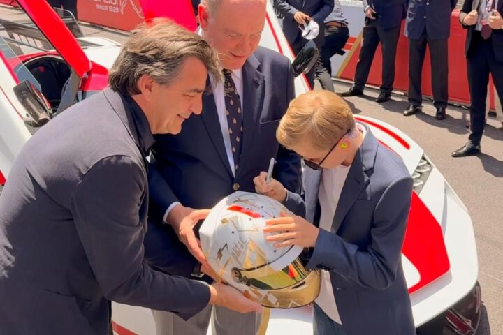 F1, il principe Alberto di Monaco e il figlio Jacques al Gran Premio con Charlène