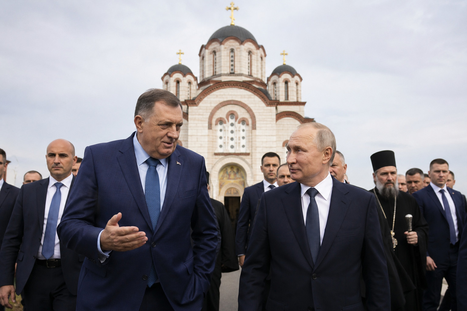 Dodik annuncia possibile visita di Putin a Banja Luka per l'inaugurazione di una chiesa russo-serba