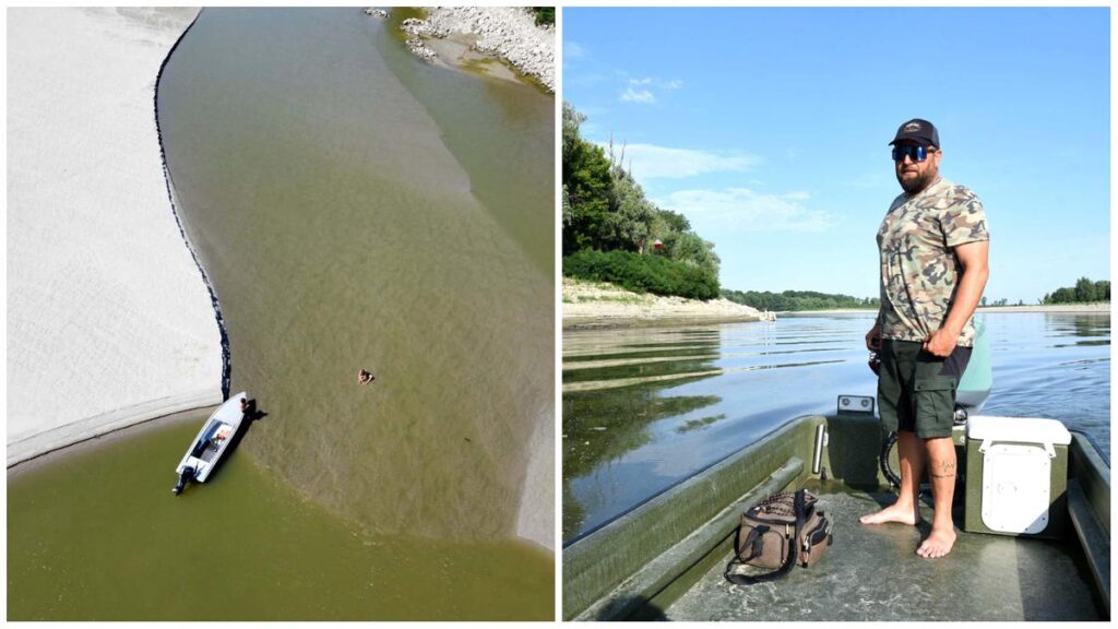 Il Po in crisi: il fiume scende a livelli allarmanti tra secche e isole