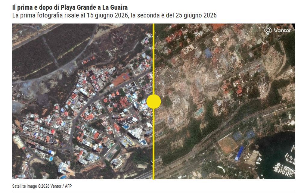 La devastazione del Venezuela dopo il terremoto: immagini satellitari del prima e dopo