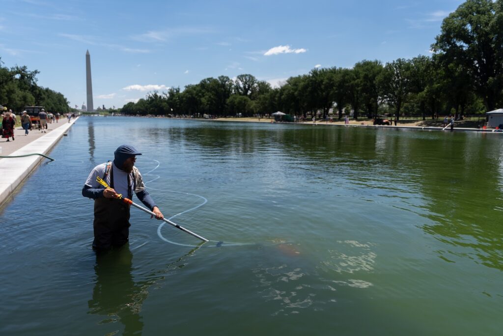 La Reflecting Pool del Lincoln Memorial a Washington: problemi persistenti dopo la ristrutturazione da 14 milioni di dollari