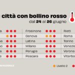 L'anticiclone africano intensifica il caldo: 18 città italiane in allerta rossa entro venerdì