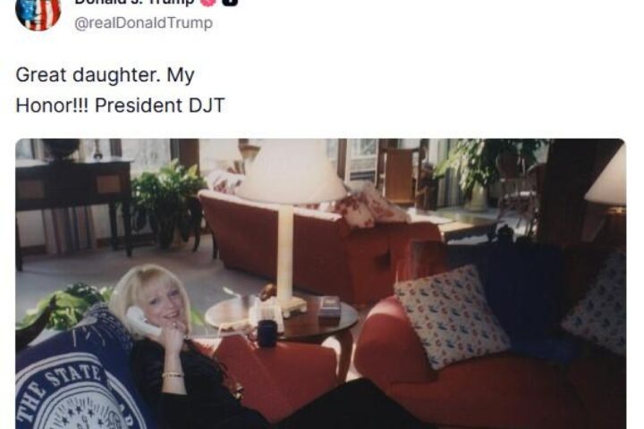 Trump pubblica una foto di Margo Catsimatidis con un messaggio ambiguo