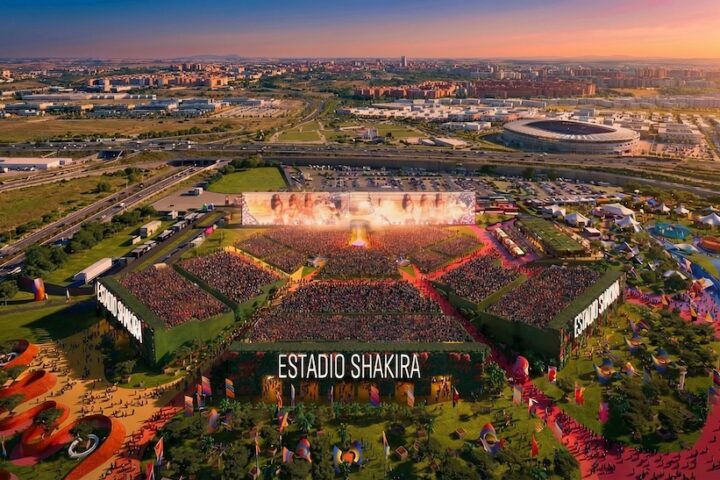 Uno stadio temporaneo da 50mila posti per i concerti di Shakira a Villaverde, Madrid