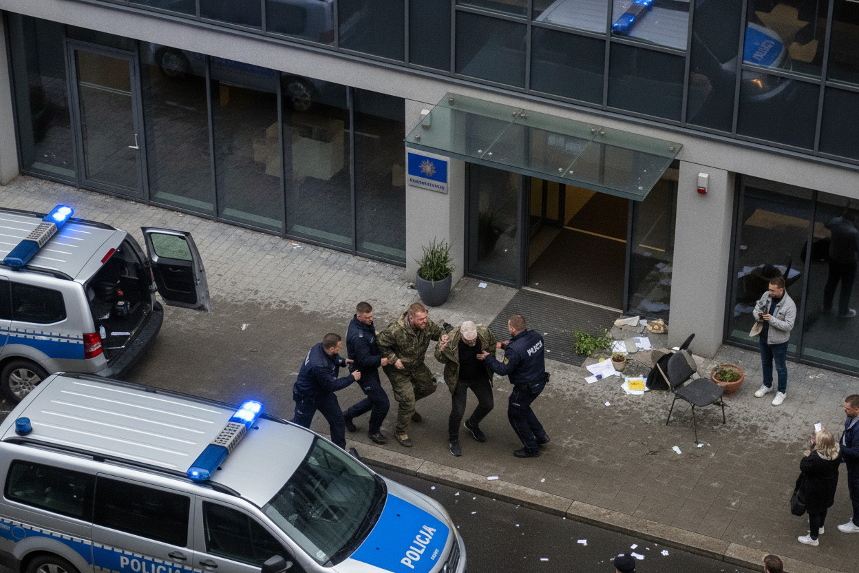 Tentata irruzione in un ufficio ucraino a Poznań: tra i fermati un ex soldato già sospettato di spionaggio per Mosca