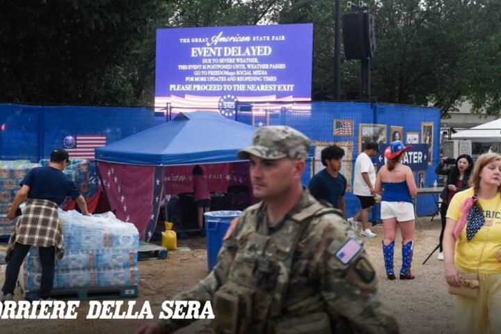 Allerta meteo a Washington: evacuato il National Mall prima del discorso di Trump, che insiste: «Parlerò a ogni costo»