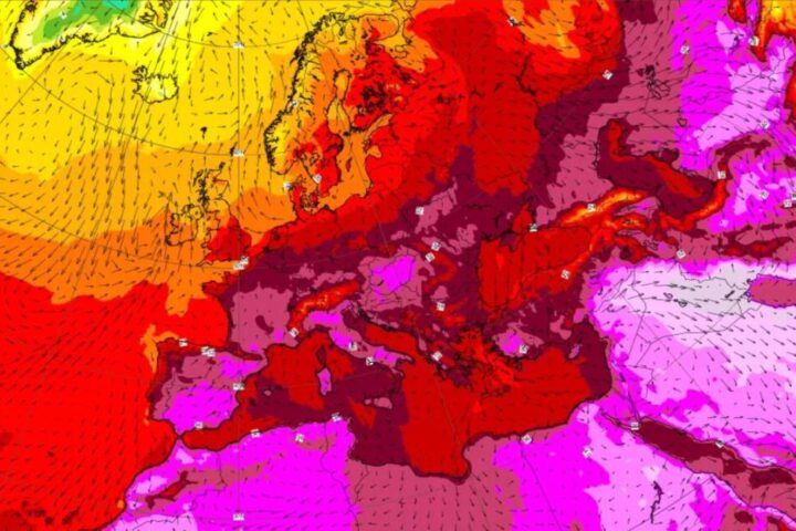 Anticiclone anomalo tra Francia e Italia, ondata di caldo record prevista per il 30 luglio