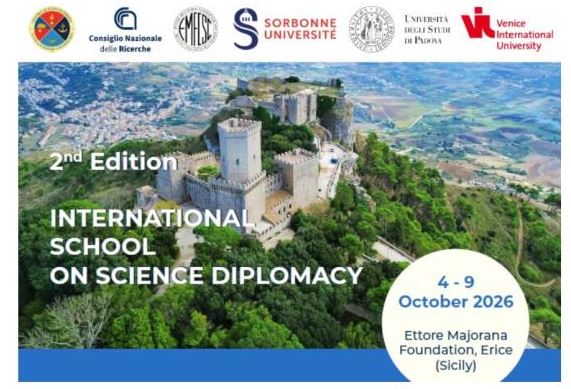 Aperte le iscrizioni alla seconda edizione della Scuola Internazionale di Science Diplomacy a Erice