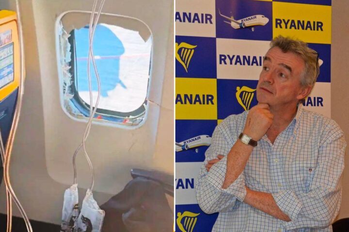 Finestrino rotto su volo Ryanair, O'Leary: "Danno causato da un oggetto estraneo"