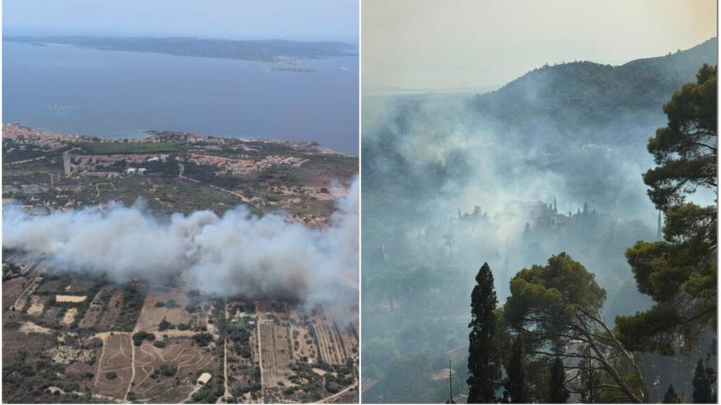 Incendi in Sardegna, evacuati anziani e famiglie a Sinnai e Portoscuso