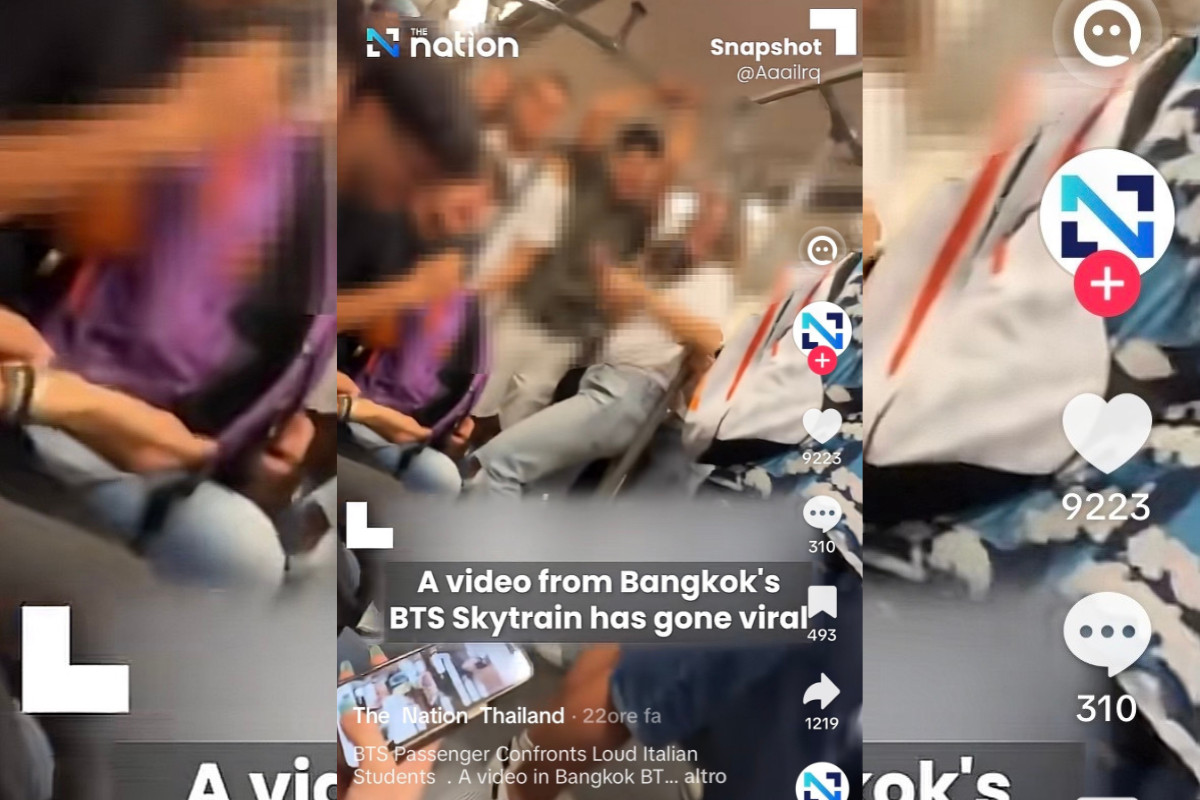 L'ambasciata italiana in Thailandia chiede scusa per il comportamento di un gruppo di ragazzi su un treno di Bangkok