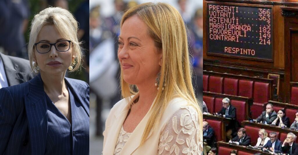 Meloni furiosa per i trenta franchi tiratori e le sospette manovre di Marina Berlusconi, possibile voto a giugno