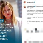 Meloni risponde a Roggero su Instagram: “Chi commette reati non può chiedere risarcimenti”