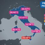 Quarta ondata di caldo in Italia: temperature fino a 41 gradi nel Nord e Sud