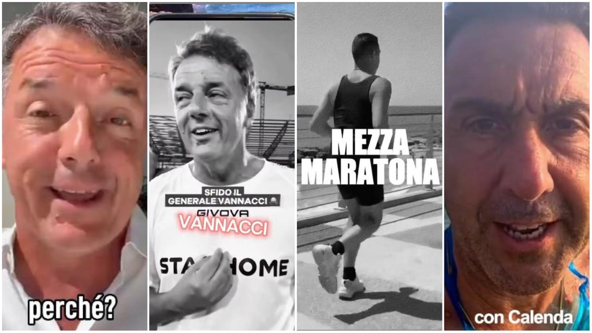 Renzi e Vannacci in una sfida atletica per guadagnare follower e voti nel 2026