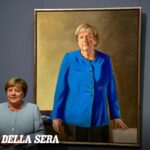 Svelato a Berlino il ritratto di Angela Merkel: il giovane artista Jérémie Queyras racconta la sua esperienza