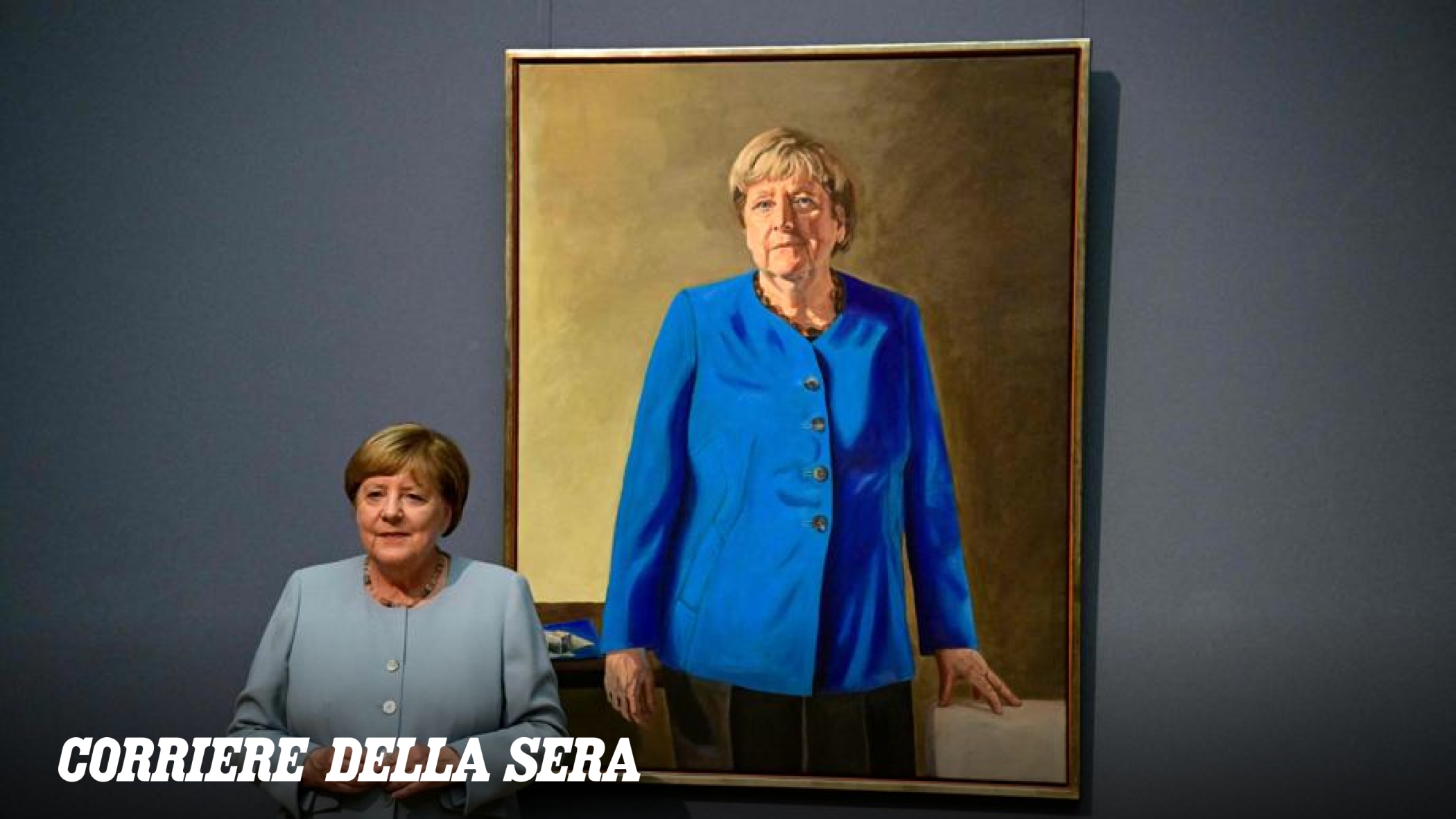 Svelato a Berlino il ritratto di Angela Merkel: il giovane artista Jérémie Queyras racconta la sua esperienza