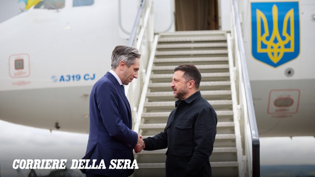 Zelensky a Dublino: «Speriamo in progressi tangibili per l'adesione all'Ue»