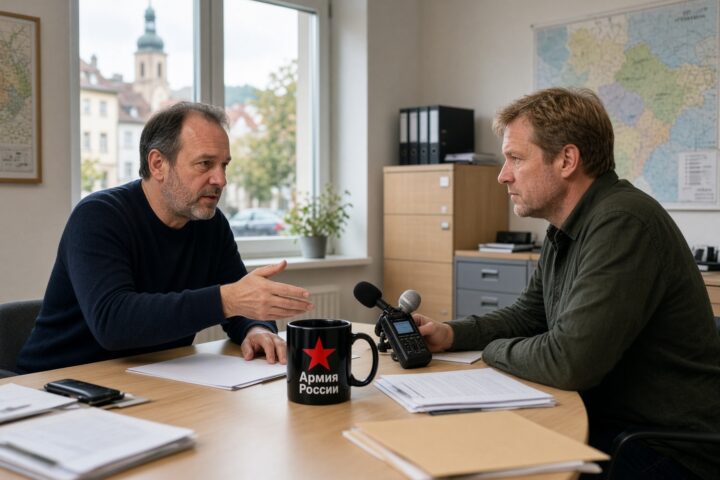 Una tazza con la simbologia dell’esercito russo scuote il politico AfD in Sassonia-Anhalt