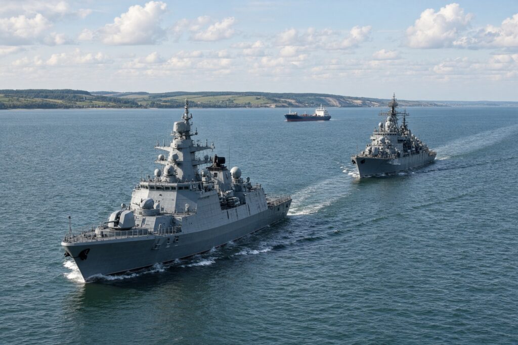 Due navi russe armate di missili aumentano la pressione del Cremlino nel Baltico