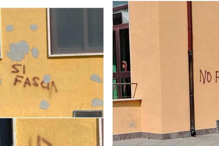 A Pisa il Pd chiarisce le scritte sui muri della scuola primaria Collodi: non sono fasciste ma indicazioni dei muratori