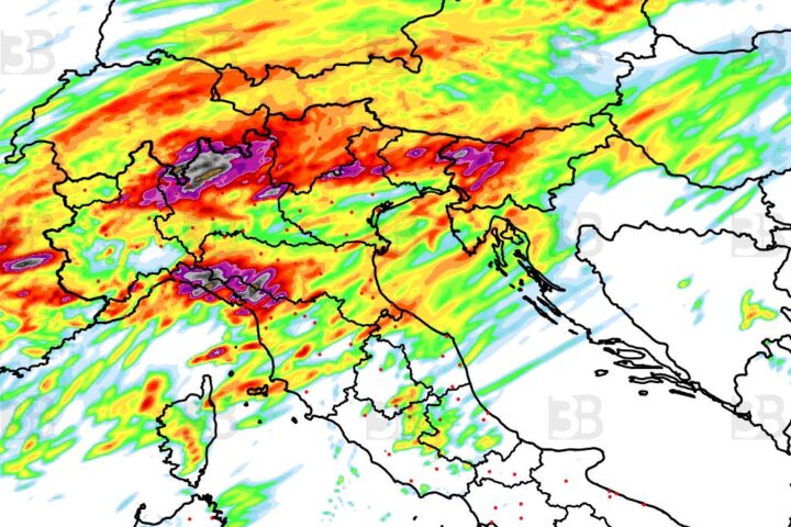 Cambio climatico in Italia: temporali intensi previsti al Centro-Nord, Sud ancora afoso
